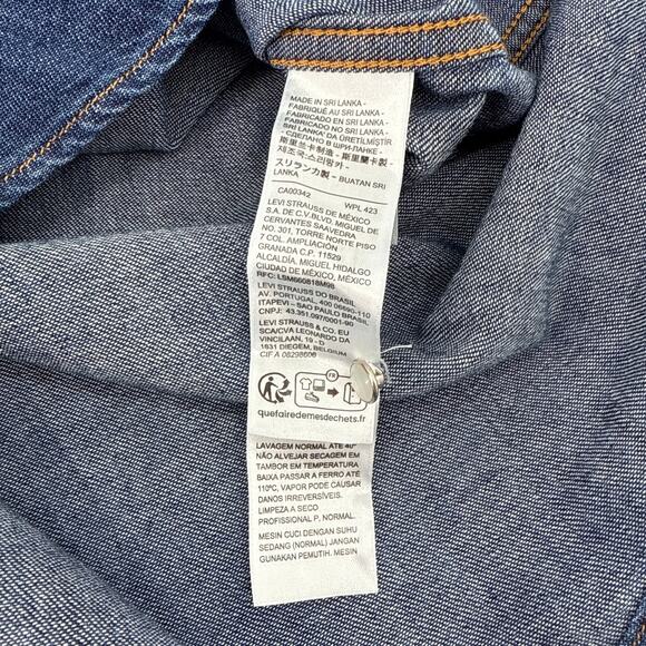 LEVI'S Iconic Western Shirt in Air Space 3 S - Picture 10 of 14